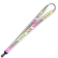 3/4" Import Air Ship Recycled RPET Full Color Sublimation Lanyard